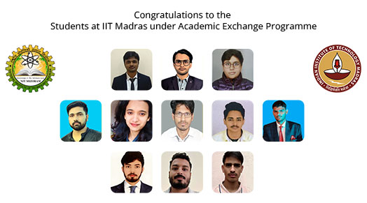 Congratulations to the Students at IIT Madras under Academic Exchange Programme